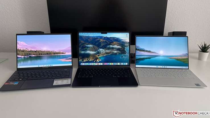 Asus Zenbook S 13, Apple MacBook Air M2, Dell XPS 13 Plus