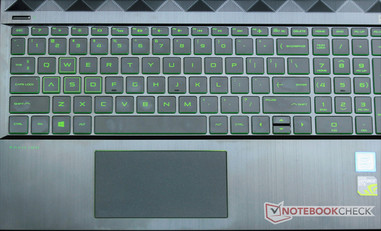 Клавиатура с кислотной зеленой подсветкой