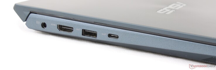 Левая сторона: разъем питания, HDMI, USB 3.1 Gen. 2 Type-A, USB 3.1 Gen. 2 Type-C