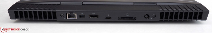 Сзади: RJ45-LAN, mini-Displayport 1.2, HDMI 2.0, Thunderbolt 3, Graphics Amplifier, питание