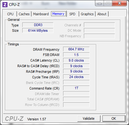 Информация о системе  CPUZ RAM