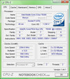 CPU-Z-информация, ноутбук Sony Vaio VGN-FZ31Z