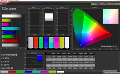 Покрытие спектра (AdobeRGB, насыщенные цвета)