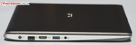 Слева: разъем питания, Ethernet, HDMI, USB 3.0, 3.5-мм 2-в-1 аудиоразъем