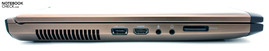 Слева: eSATA/USB 2.0, HDMI, аудио, картридер
