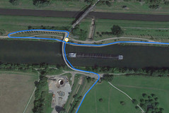 GPS трек Garmin Edge 500: поворот