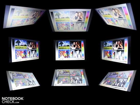 Углы обзора HP EliteBook 2540p