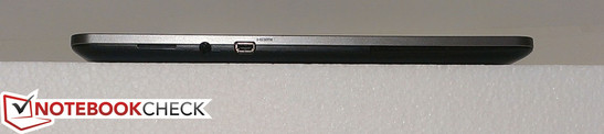 Левая сторона: Аудио, micro-HDMI, слот SIM (нефункционален)