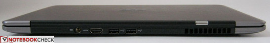 Сзади: Разъем для подключения питания, HDMI, 2x USB 2.0