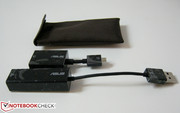 Даже для USB->Ethernet и miniVGA->VGA адаптеров предусмотрен свой чехол из коричневой кожи
