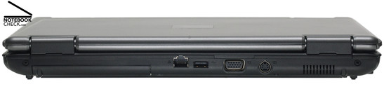 Задняя панель: Gigabit-LAN, 1x USB-2.0, VGA, S-Video-Out, вентилятор