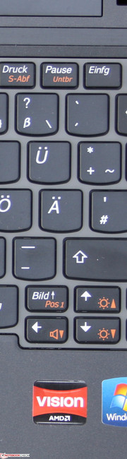 IdeaPad S205 (M632HGE): Клавиши имеют приятную тактильную отдачу.