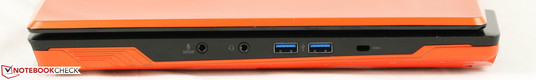 Справа: SPDIF, аудио, 2x USB 3.0, слот замка Kensington