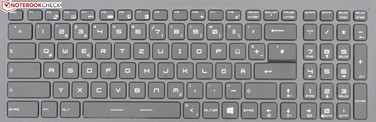 Клавиатура оснащена RGB-подсветкой.