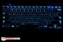 Подсветка клавиатуры имеет 4 уровня яркости