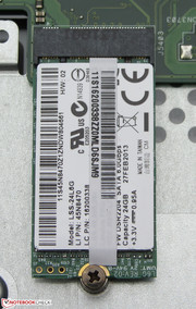 Жесткий диск сотрудничает с SSD-кэшем.