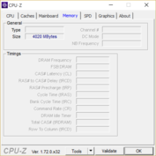 CPU-Z: оперативная память