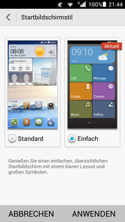 Пользователь может выбрать одну из двух тем главного экрана - вторая сильно напоминает Windows Phone.