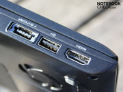 Набор интерфейсов не назвать скудным (eSATA, HDMI, USB 2.0),