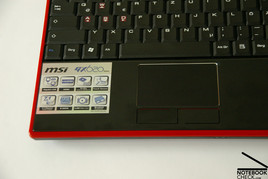 MSI Megabook GX620 Тачпад