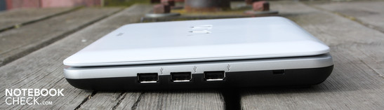 Справа: 3 порта USB 2.0s