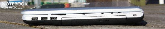 Справа: 3 х USB 2.0, DVD - привод, разъем для замка Кенсингтона
