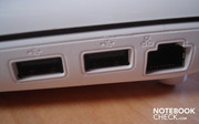 2 порта USB 2.0 и RJ45 Fast Ethernet LAN с правой стороны