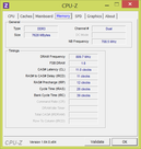 CPU-Z - оперативная память