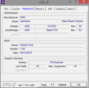 CPU-Z: материнская плата
