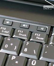 E6500 имеет всего три дополнительные клавиши – для управления звуком.