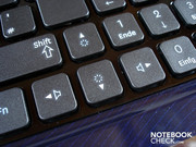 Контроль яркости и громкости осуществляется клавишей FN.