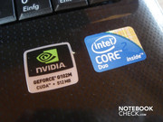 Видеокарта Nvidia Geforce G 102M с 512 MБ видеопамяти DDR2 и процессор Intel Core 2 Duo T6400 обеспечивают работу K50IN