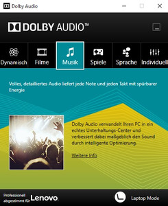 Программа Dolby Audio