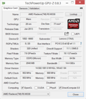 GPU-Z: Radeon R5 M330
