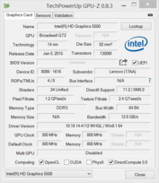 GPU-Z: Intel HD Graphics 5500