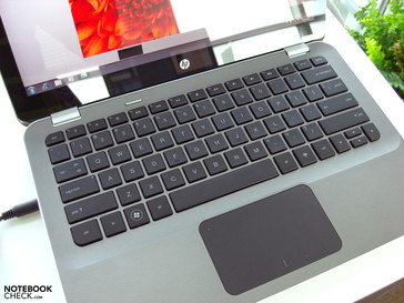 Даже Envy 13 может похвастаться достаточно большим размером клавиатуры.