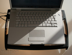 В тесте Antec Notebook Cooler 200 эффективно охладил основание  MacBook Pro from 2007.