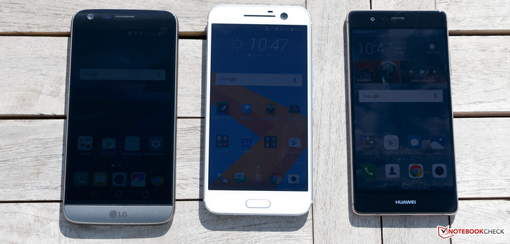 Слева направо: LG G5, HTC 10, Huawei P9