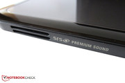 Несмотря на маркировку SRS Premium Sound, аудиосистема ноутбука звучит довольно посредственно.