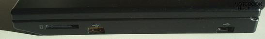Справа: Картридер 4-в-1, 2x USB 2.0