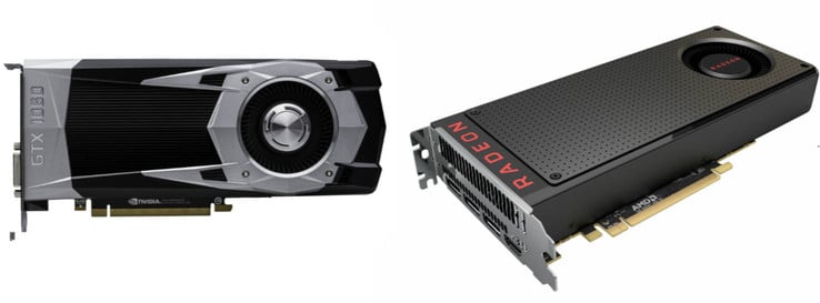 NVIDIA GTX 1060 и AMD RX 480 (коллаж из пресс-изображений)