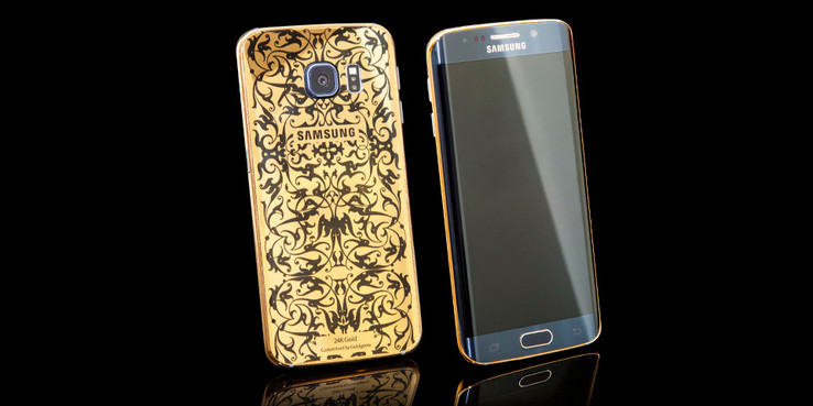Модифицированный Goldgenie смартфон Galaxy S6 Edge+