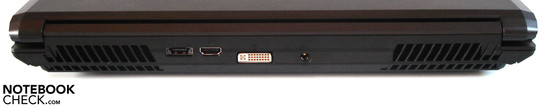 Сзади: eSATA/USB 2.0, HDMI 1.4, DVI, разъем для подключения питания