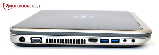 Слева: Разъём питания, VGA, HDMI, 2x USB 3.0, аудио