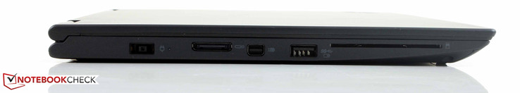 Питание, порт для док-станции, DisplayPort, USB 3.0, терминал смарт-карт
