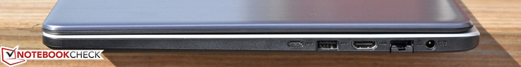 Правая сторона: USB Type-C 3.1 Gen 1, USB 3.0, HDMI, Ethernet, разъем зарядки
