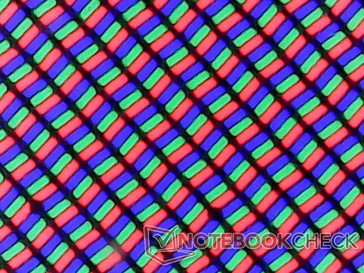 Структура пикселей основного дисплея