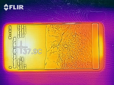 Термоснимок фронтальной панели