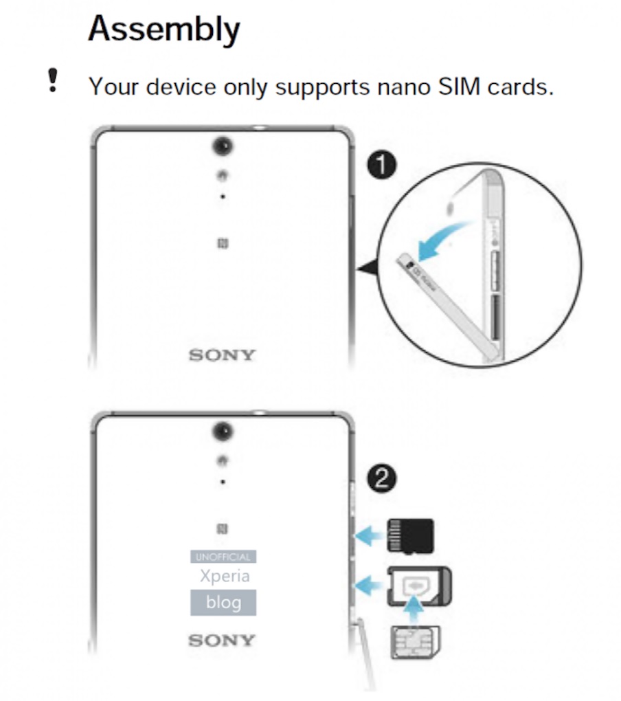 Sony Xperia z Ultra сим карта
