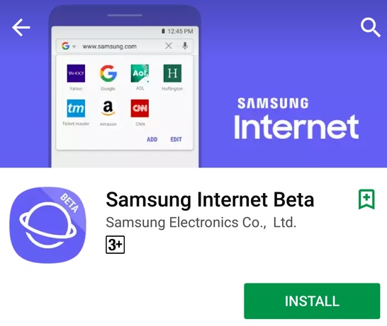 Samsung internet
